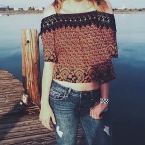 Boho Off-The-Shoulder Blouse